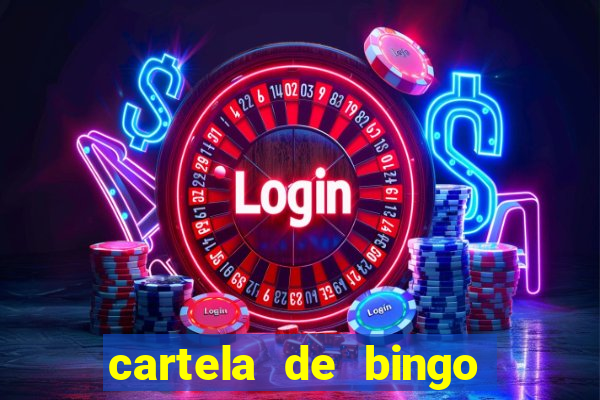 cartela de bingo cha de panela